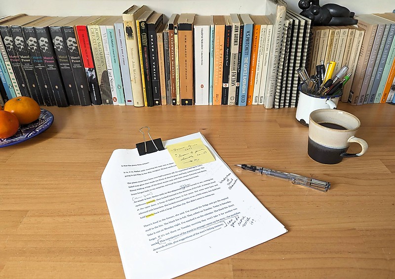 Mike Allen's desk